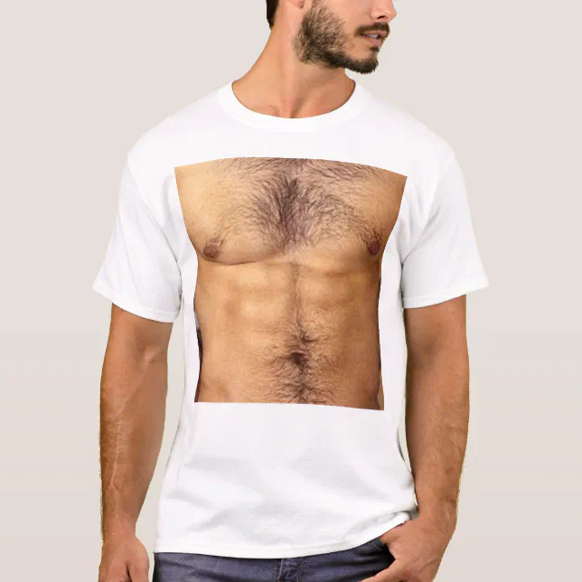 HAIRY CHEST PEC IMPLANTS SHIRT Zazzle
