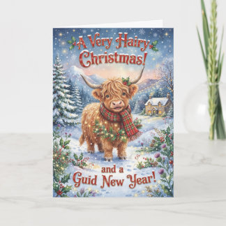 Hairy Haggis Christmas Card