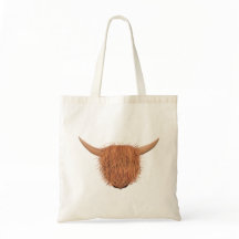 Hairy Highland Cow Tote Bag