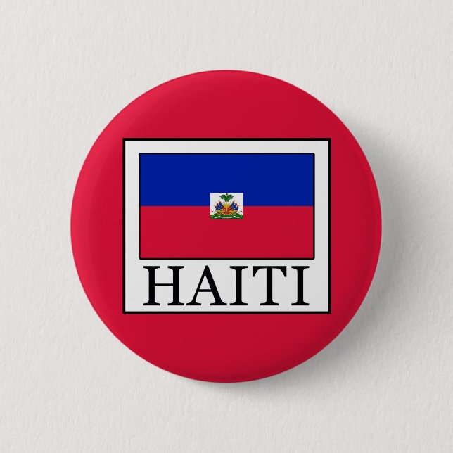 Haiti 6 Cm Round Badge (Front)