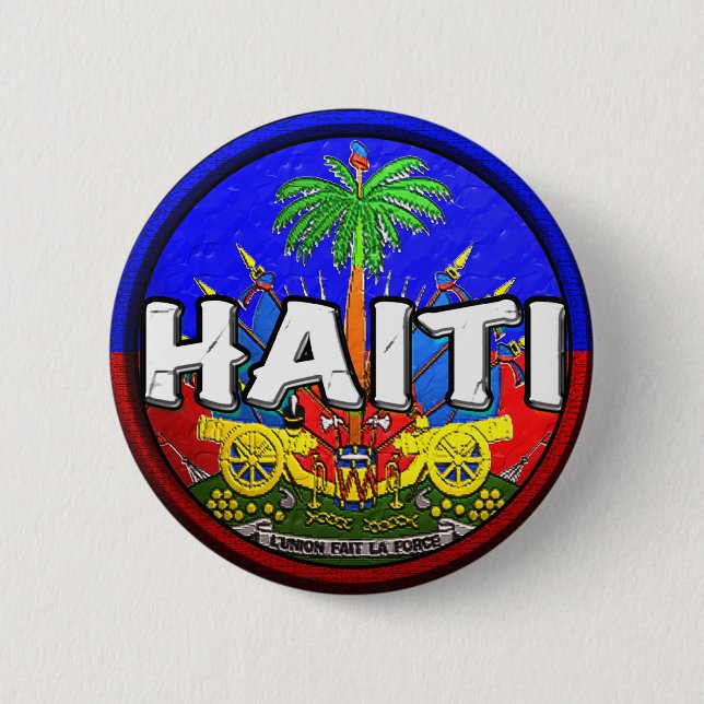 HAITI 6 CM ROUND BADGE (Front)