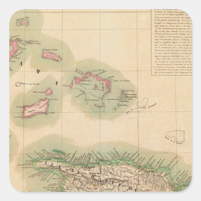 Haiti and Dominican Republic Sep 68 Square Sticker (Front)