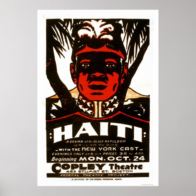 Haiti Black Napoleon 1938 WPA Poster (Front)