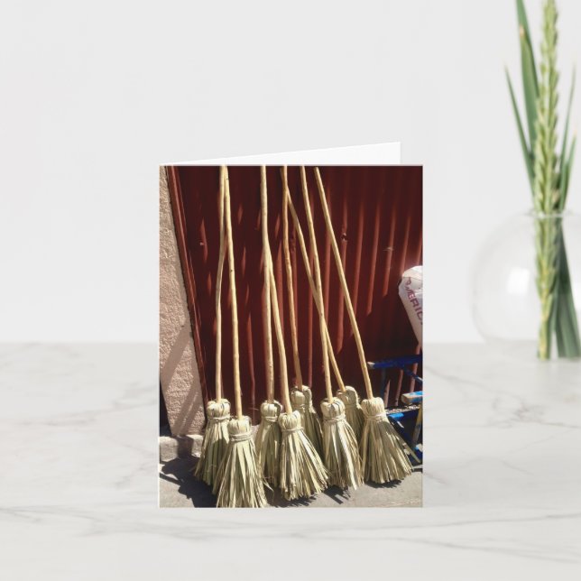 Haiti Brooms blank note card (Front)