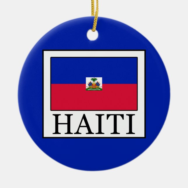 Haiti Ceramic Tree Decoration (Front)