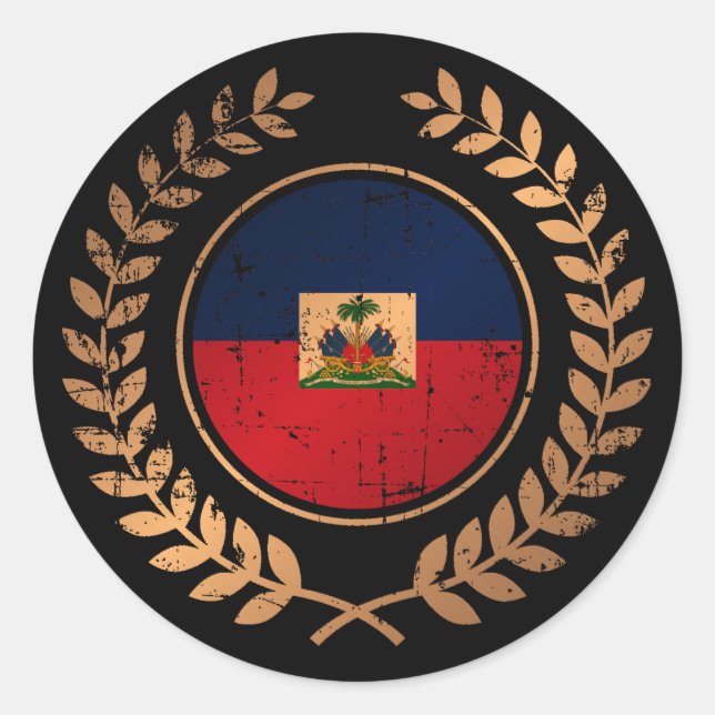 Haiti Classic Round Sticker (Front)