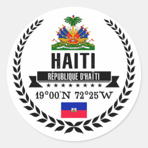 Haiti Classic Round Sticker