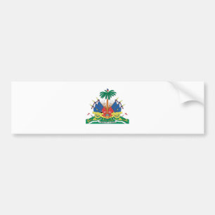 HAITI COAT OF ARMS BUMPER STICKER