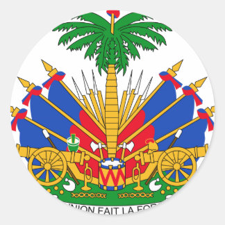Haiti Coat of Arms Classic Round Sticker