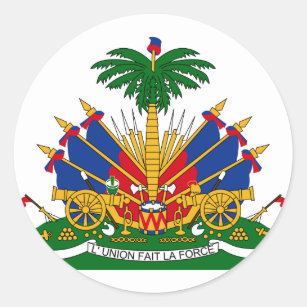 Haiti Coat Of Arms Classic Round Sticker