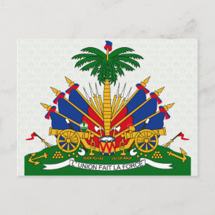 Haiti Coat of Arms detail Postcard