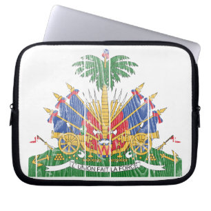 Haiti Coat Of Arms Laptop Sleeve