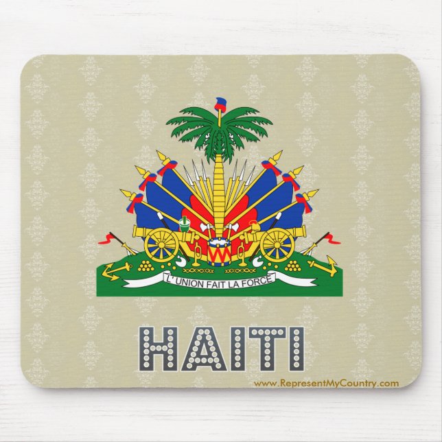 Haiti Coat of Arms Mouse Mat (Front)