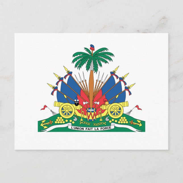 HAITI COAT OF ARMS POSTCARD (Front)