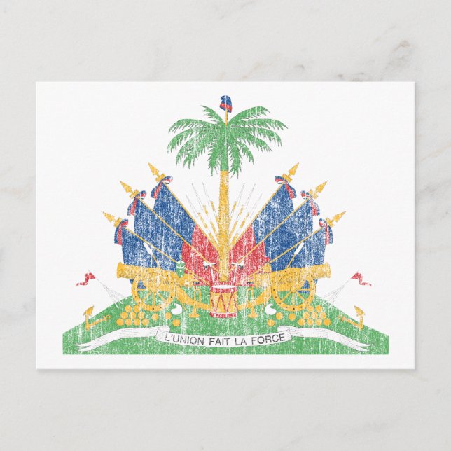 Haiti Coat of Arms Vintage Postcard (Front)