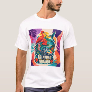 Haiti Contemporary Caribbean Collage T-Shirt