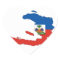 haiti country flag map shape symbol