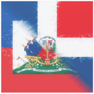 Haiti Dominican Republic Flag   Hispaniola DR Half