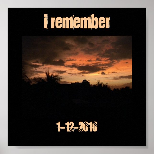 Haiti Earthquake Poster (Front)