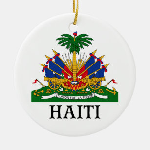 HAITI - emblem/coat of arms/flag/symbol Ceramic Tree Decoration