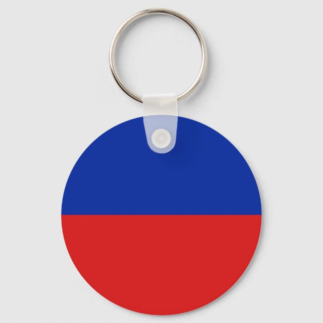 Haiti Fisheye Flag Keychain (Front)