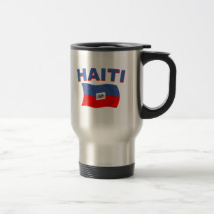 Haiti Flag 2 Travel Mug