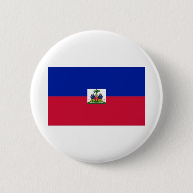 Haiti Flag 6 Cm Round Badge (Front)