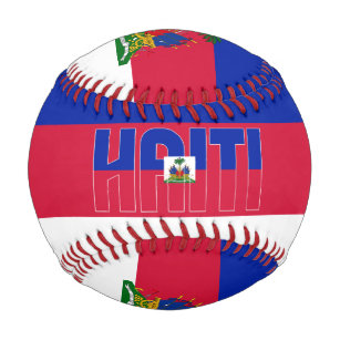 Haiti Flag and Coat of Arms Patriotic Baseball