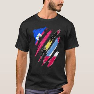 Haiti Flag Antigua&Barbuda Grown Patriot Country S T-Shirt