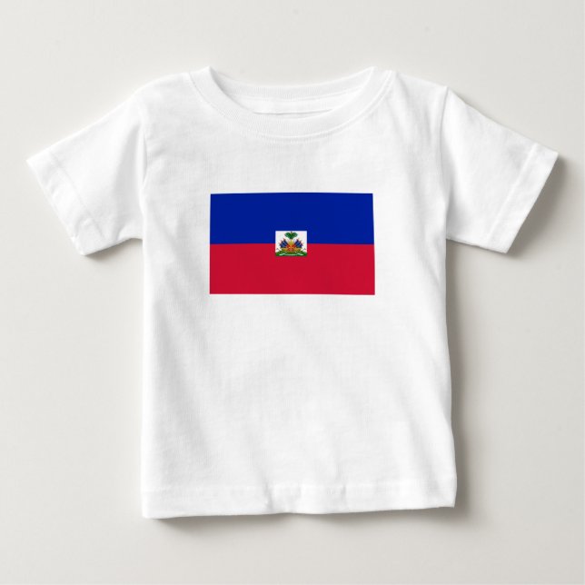 Haiti Flag Baby T-Shirt (Front)