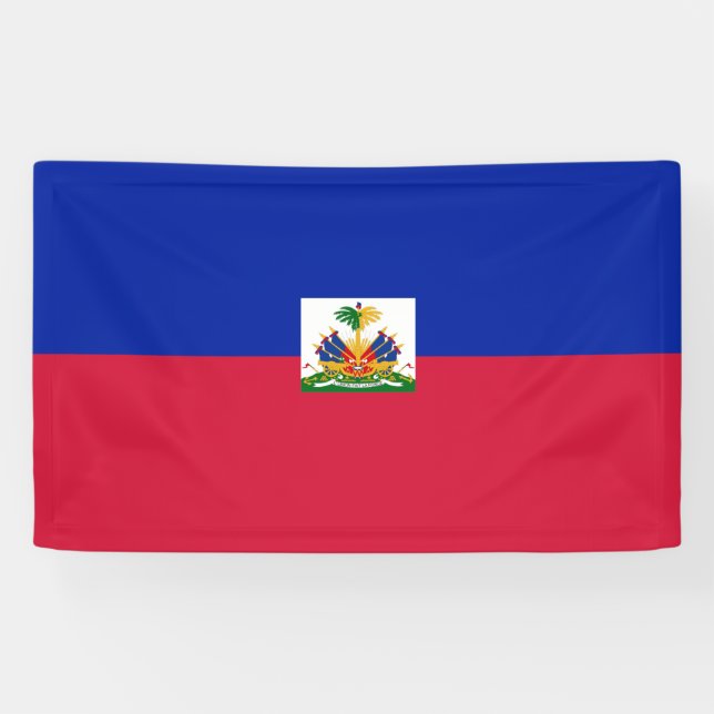 Haiti flag  banner (Horizontal)