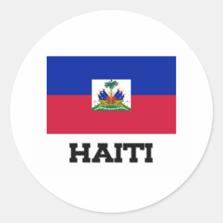 Haiti Flag Classic Round Sticker