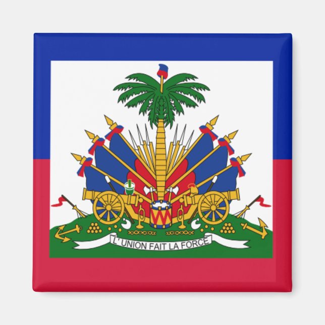 Haiti Flag Coat of Arms  Magnet (Front)