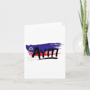 Haiti Flag Day Haitian Pride Independence Celebrat Card