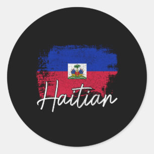 Haiti Flag Haitian Pride Roots Classic Round Sticker