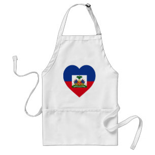 Haiti Flag Heart Standard Apron