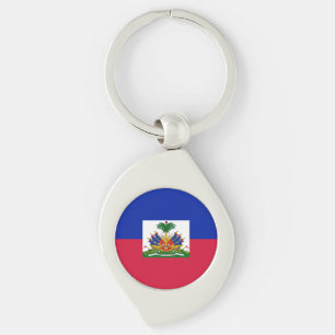 Haiti Flag Key Ring
