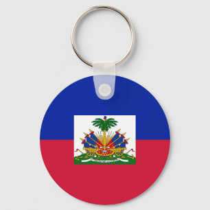 Haiti Flag Key Ring