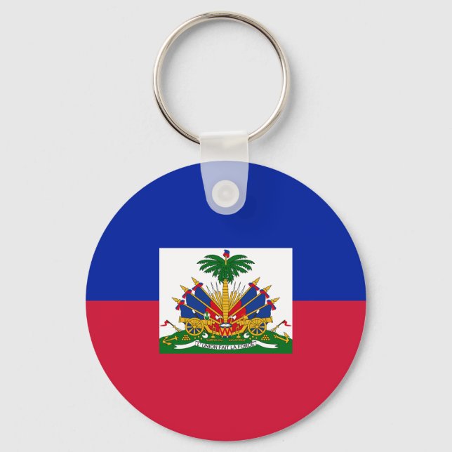 Haiti Flag Key Ring (Front)