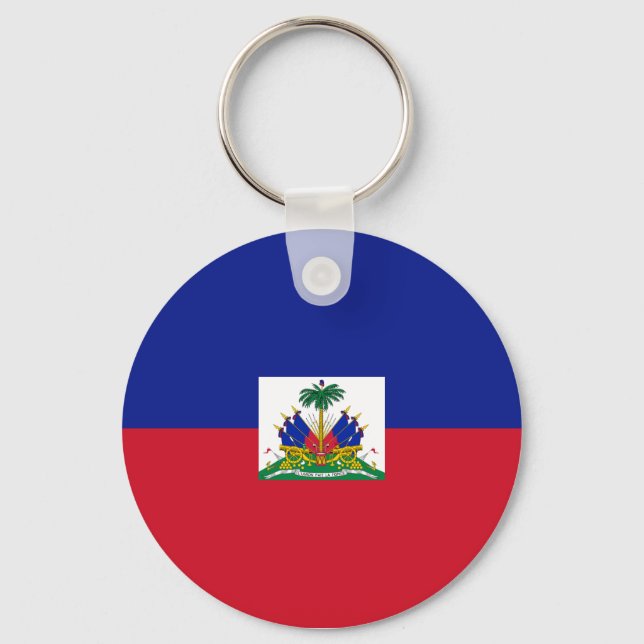 Haiti Flag Keychain (Front)