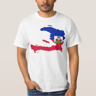 Haiti Flag Map HT T-Shirt