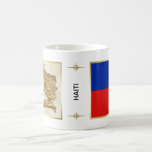 Haiti Flag + Map Mug