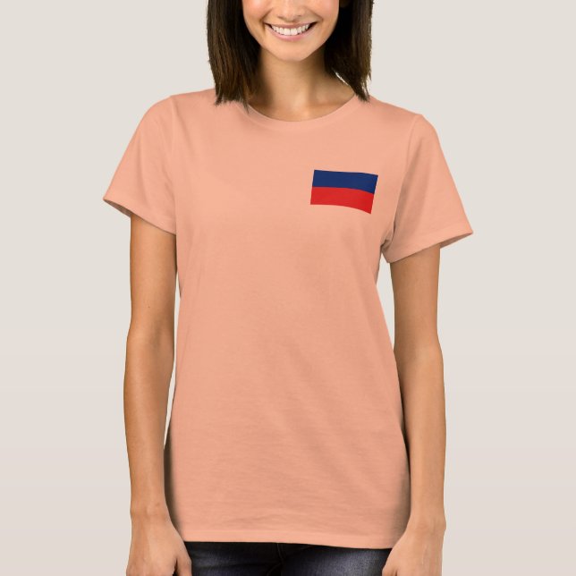 Haiti Flag + Map T-Shirt (Front)