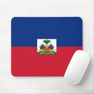 Haiti flag mouse mat