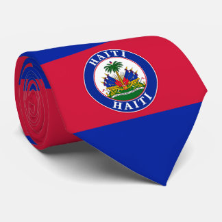 Haiti Flag Neck Tie, Stylish Haitian Flag Tie. Tie