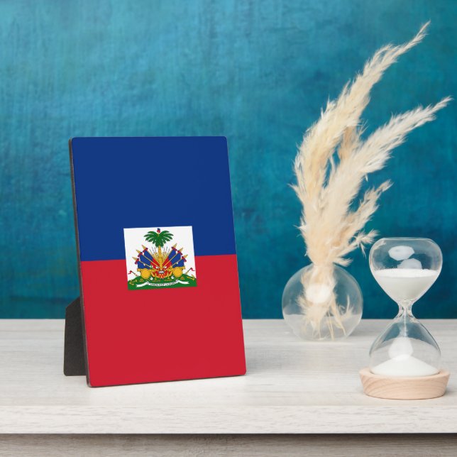 Haiti flag plaque (Side)