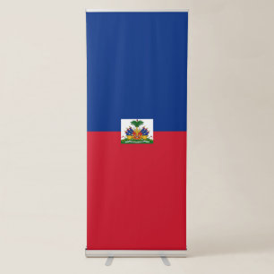 Haiti flag retractable banner