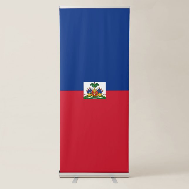 Haiti flag retractable banner (Front)