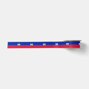 Haiti flag satin ribbon