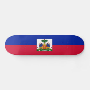 Haiti Flag Skateboard